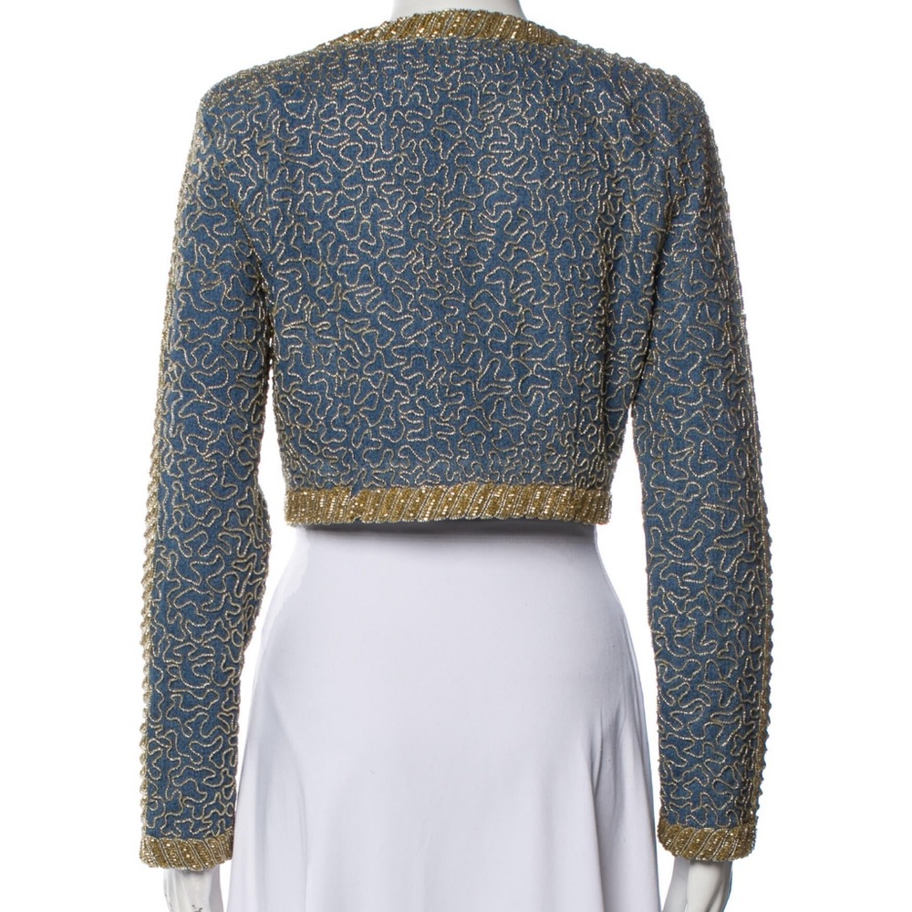 RETROFÊTE ALMA JACKET, MANI EMBELLISHED DENIM SKIRT, NINA TOP ALL 3 PIECES - Picture 14 of 14